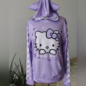 Hello Kitty Lavender Hoodie with Ear Hood